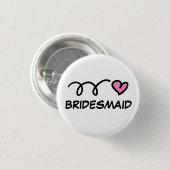 Kleine Brautjungfernknöpfe Button (Vorne & Hinten)