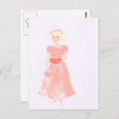kleine Brautjungfrau Postkarte (Vorne/Hinten)