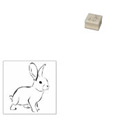 Kleine Briefmarke aus Kautschuk - direkt gegenüber Gummistempel (Stempel)