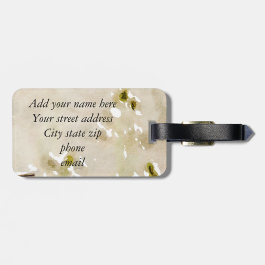 Kleine Bronze, Kolibri Gepäckanhänger (Rückseite horizontal)