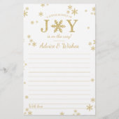 Kleine Broschüre mit dem Weihnachtsduschenempfang (Vorderseite)