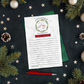 Kleine Broschüre mit dem Weihnachtsduschenempfang