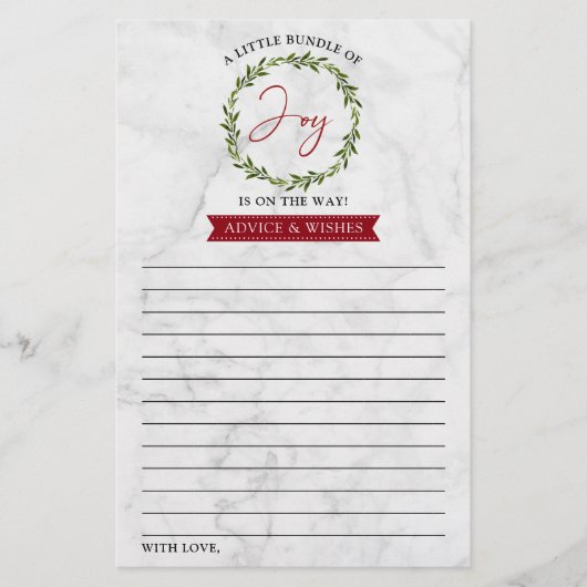 Kleine Broschüre mit dem Weihnachtsduschenempfang (Vorderseite)