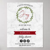 Kleine Broschüre mit der Weihnachtsdusche Begrüßun Poster (Vorne)