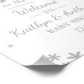 Kleine Broschüre mit der Weihnachtsdusche Begrüßun Poster (Ecke)