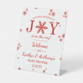 Kleine Broschüre mit der Weihnachtsdusche Begrüßun Sockelschild (Vorderseite)