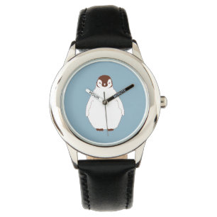 Kleine Brown-Pinguin-Kinderuhr Armbanduhr
