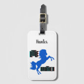 Kleine Brüderpferdehaltung Gepäckanhänger (Vorderseite Vertikal)