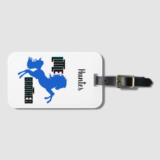 Kleine Brüderpferdehaltung Gepäckanhänger (Vorderseite (Horizontal))