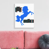 Kleine Brüderpferdehaltung Leinwanddruck (Insitu (Wohnzimmer))