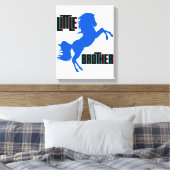 Kleine Brüderpferdehaltung Leinwanddruck (Insitu (Schlafzimmer))