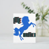 Kleine Brüderpferdehaltung Postkarte (Stehend Vorderseite)