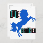 Kleine Brüderpferdehaltung Postkarte (Vorne/Hinten)