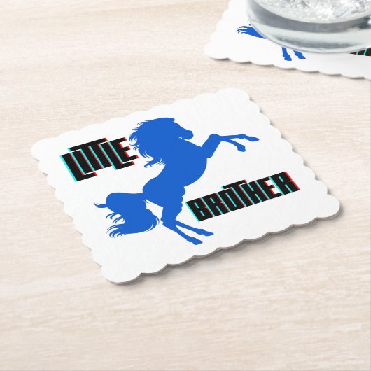 Kleine Brüderpferdehaltung Untersetzer (angewinkelt)