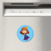 Kleine Brünette Prinzessin Magnet (In Situ (Geschirrspüler))