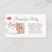 Kleine Bücher für Baby Retro Groovy Begleitkarte (Vorderseite)