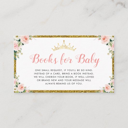 kleine Bücher für die Prinzessin Begleitkarte (Vorderseite)