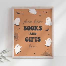 Kleine Bücher und Geschenke Party Zeichen Poster