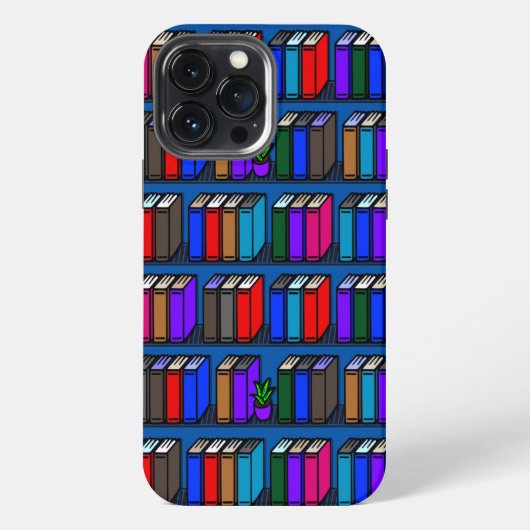 Kleine Bücherregale Teal iPhone Hülle (Rückseite)