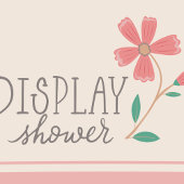 Kleine Bud Floral Hand Lettern Display Dusche Begleitkarte