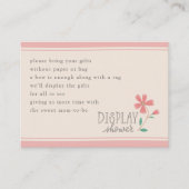 Kleine Bud Floral Hand Lettern Display Dusche Begleitkarte (Vorderseite)