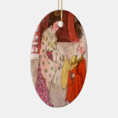 Kleine Buddhistische Mönch Figur Keramikornament (Rechts)