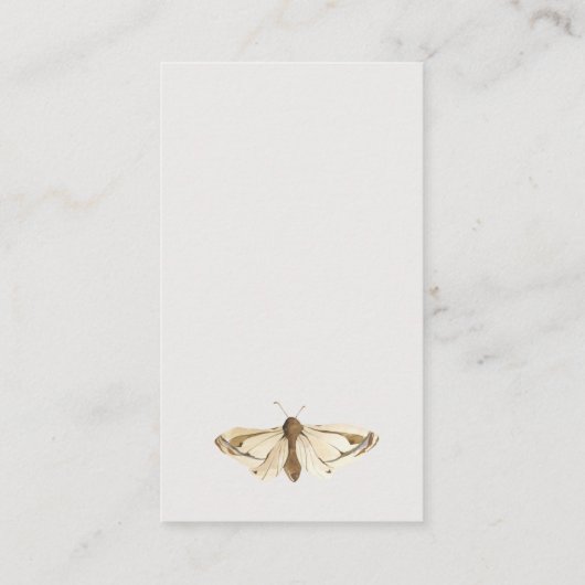 Kleine Bug Blue Dragonfly Bücher für Babydusche Begleitkarte (Rückseite)