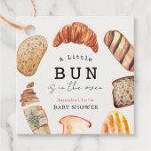 Kleine Bun in der Oven Bäckerei Pastries Babydusch Geschenkanhänger (Vorderseite)