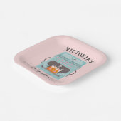 Kleine Bun in der Oven Junge oder Mädchen Babydusc Pappteller (Gewinkelt)