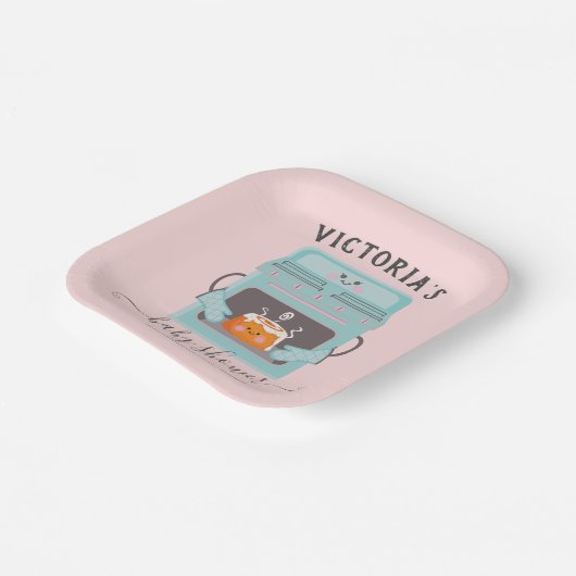 Kleine Bun in der Oven Junge oder Mädchen Babydusc Pappteller (Gewinkelt)