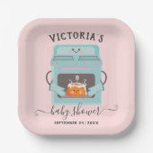 Kleine Bun in der Oven Junge oder Mädchen Babydusc Pappteller (Vorderseite)