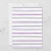 Kleine Bunnies drehen eins, florale Twins Geburtst Einladung (Rückseite)