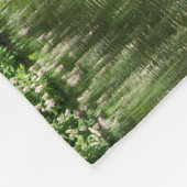 Kleine Burg am See in Brügge, Belgien Fleecedecke (Ecke)