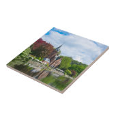 Kleine Burg am See in Brügge, Belgien Fliese (Seite)