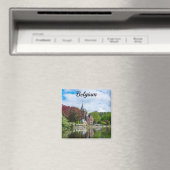 Kleine Burg am See in Brügge, Belgien Magnet (In Situ (Geschirrspüler))