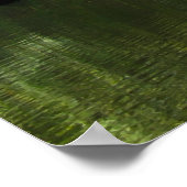 Kleine Burg am See in Brügge, Belgien Poster (Ecke)