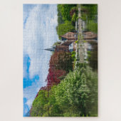 Kleine Burg am See in Brügge, Belgien Puzzle (Vertikal)