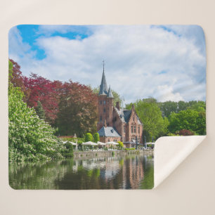 Kleine Burg am See in Brügge, Belgien Sherpadecke