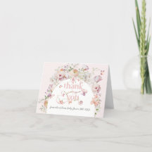 Kleine Buterfly Blush Pink Floral Girl Babydusche