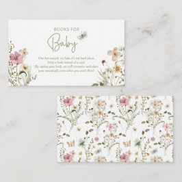 Kleine Buttefly-Buchanfrage Girl-Babydusche Begleitkarte