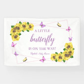 Kleine Butterfly Baby Dusche Banner (Horizontal)