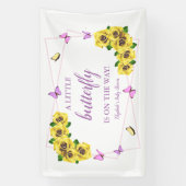 Kleine Butterfly Baby Dusche Banner (Vertikal)