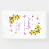 Kleine Butterfly Baby Dusche Banner (Horizontal)