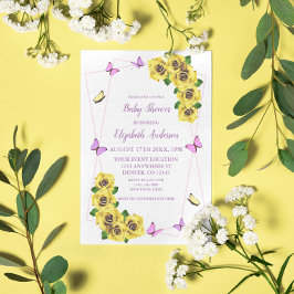 Kleine Butterfly Baby Dusche Einladung