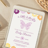 Kleine Butterfly Baby Dusche Einladung