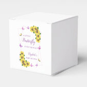 Kleine Butterfly Baby Dusche Geschenkschachtel (Vorderseite)
