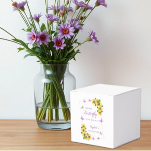 Kleine Butterfly Baby Dusche Geschenkschachtel