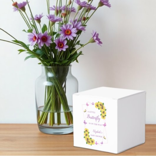 Kleine Butterfly Baby Dusche Geschenkschachtel