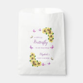 Kleine Butterfly Baby Dusche Geschenktütchen (Vorderseite)