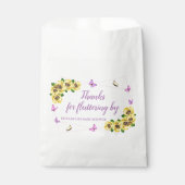 Kleine Butterfly Baby Dusche Geschenktütchen (Vorderseite)